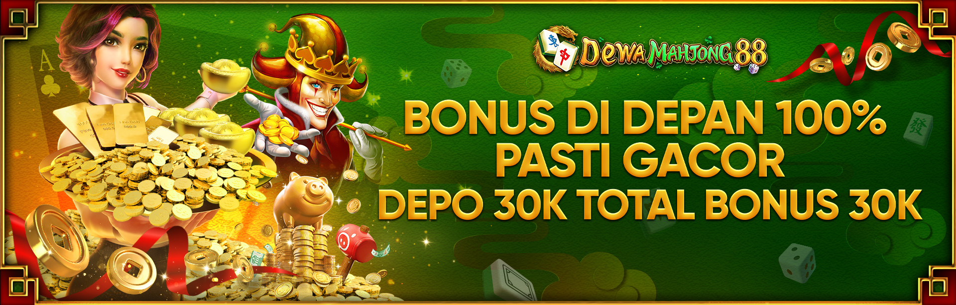 BONUS DI DEPAN 100% PASTI GACOR  DEPO 30K TOTAL BONUS 30K