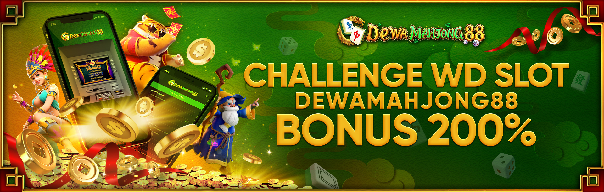 CHALLENGE WD SLOT DEWAMAHJONG88 200%